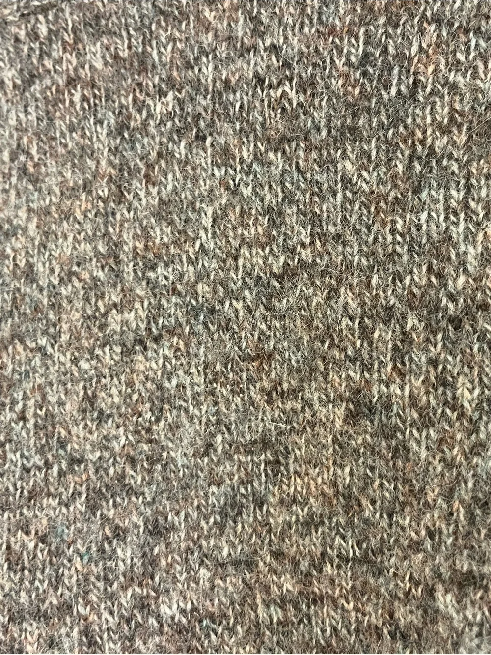 Men's Neutral Brown Crewneck Knit Sweater